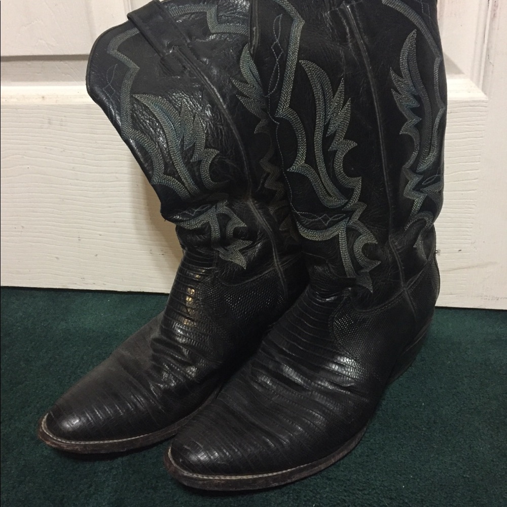 Justin Lizard Boots size 7 1/2 EE